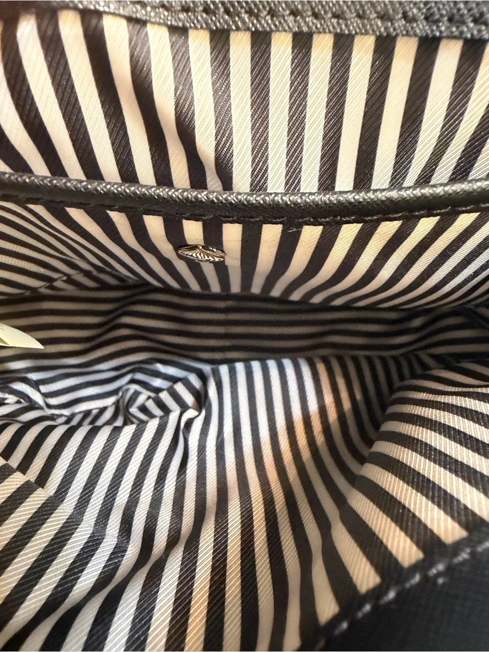 kate spade Two-Tone White and Black Saddle Crossbody
